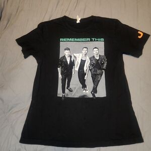 Jonas Brothers "Remember This" Tour T-Shirt Black Sz‎ Large Pop Concert Festival